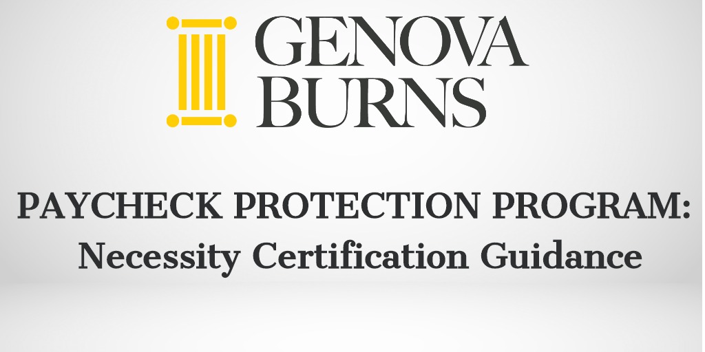 SBA Finally Issues Anticipated Further Guidance on Borrower’s Good Faith for Certification of Necessity